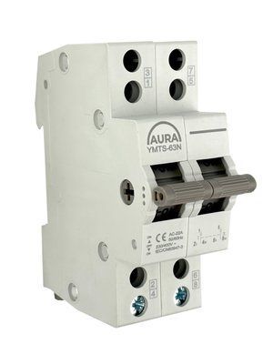 Перемикач трипозиційний AURA YMTS-63 2P 63A AC 223263 фото