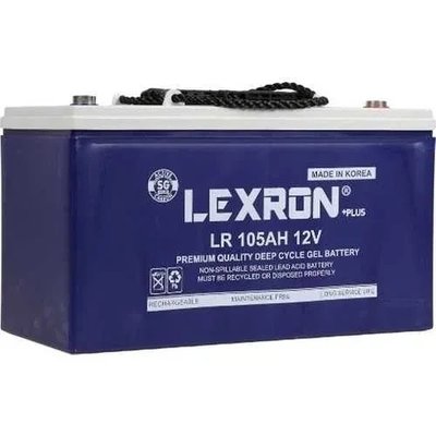 Гелевий акумулятор 12V 105Ah LEXRON lexron105 фото