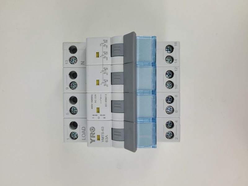 Перемикач трипозиційний  YRO YMTS-63 AC Manual Changeover Switch 4P 63A 40263 фото