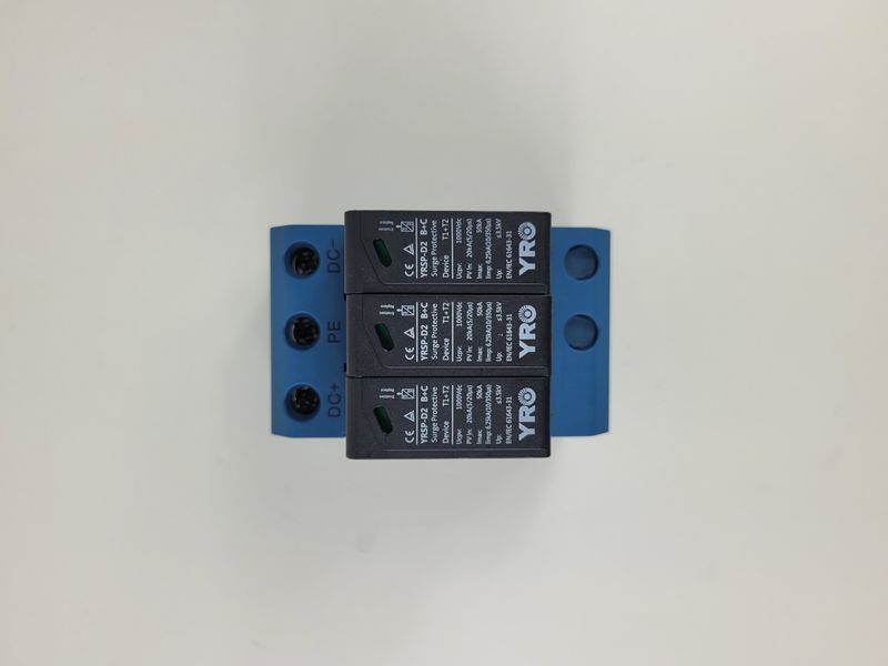 Ограничитель перенапряжения YRSP-D2 B+C Surge protector 3P 20-40KA 1000V/ T1+T2 41000 фото