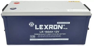 Акумуляторна батарея Lexron LR-DCK-12-160 Carbon-Gel 12 V 160 Ah DEEP CYCLE LR12-160 фото