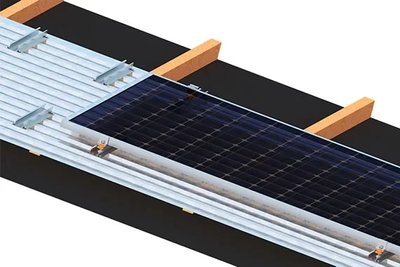 Система кріплення для сонячних панелей на дах з профнастилу (частинами) fastening2 фото