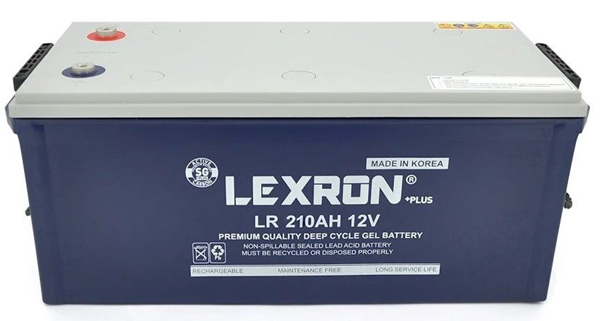 Аккумуляторная батарея Lexron LR-DCK-12-210 Carbon-Gel 12V 210 Ah DEEP CYCLE LR12-210 фото