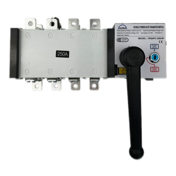 Автомат введення резерву AURA YRQ4PC Dual Power Transfer Switch 4P 250A 252250 фото