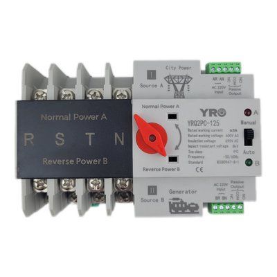 Автомат введення резерву YRO YRQ2PC-125 Dual Power Transfer Switch 63А 4Р 400V 42463 фото