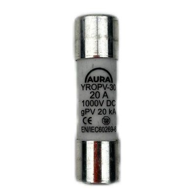 Запобіжник AURA YROPV-30 Fuse link 20A 1000V DC 2103820 фото