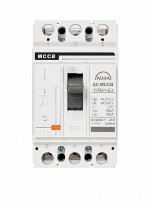 Автоматический выключатель AURA YRM1-125/3300 Molded Case Circuit Breaker 3P 63A 400V 250163 фото