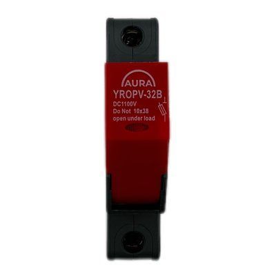 Роз'єднувач запобіжника  AURA YROPV-32B Fuse RED 32A 1P 21000R фото