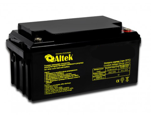 Акумулятор гелевий ALTEK ABT 100Ah 12V GEL altek100 фото