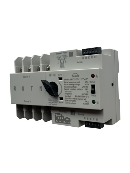 Автомат введення резерву AURA YRQ2PC-125Wifi 4P 400V 125A AC 252125 фото
