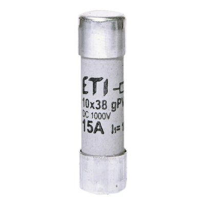 Запобіжник ETI CH 10x38 gPV 15A 1000V 30kA 2625080 фото
