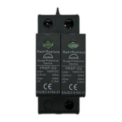 Обмежувач перенапруги AURA YRSP-D2 T2 2P 1000V DC 221000 фото