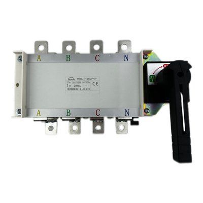 Перемикач трипозиційний AURA YRGL1-250/4 Dual Power Transfer Switch 4P 250A 250250 фото