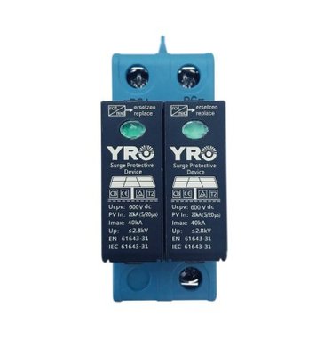 Обмежувач перенапруги YRO YRSP-D2 600VDC/2P RSP-D2 600 фото