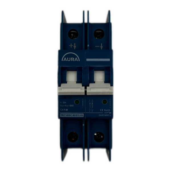 Автоматический выключатель AURA YRL7-63DC 800V 2P 20A 211020 фото