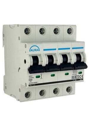 Автоматичний вимикач AURA YRL7-63 AC 4P 230V 25A 240225 фото