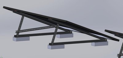 Комплект кріплень на дах для баластної системи з оцинкованого профілю fastening_z5 фото
