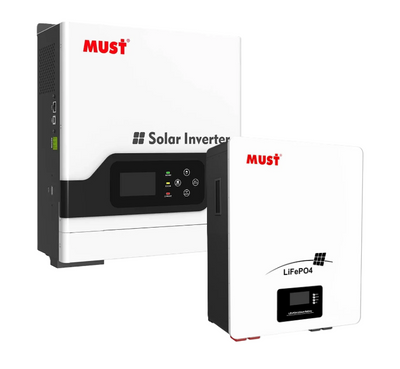 Must PV18-3224 3 кВт + LP1600-24100 24 V 100 Ah Автономный комплект must3+16-24100 Назва  фото