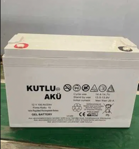 Гелевый аккумулятор 100А 1500 циклов Kutlu Aku 100Ah 12V GEL  kutlu100 фото